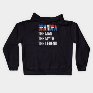 Grand Father Dominican Grandpa The Man The Myth The Legend - Gift for Dominican Dad With Roots From  Dominican Republic Kids Hoodie